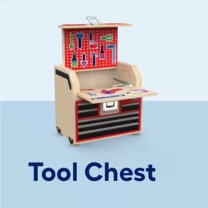 NWT LOWES KIDS WORKSHOP TOOL CHEST WOOD KIT
